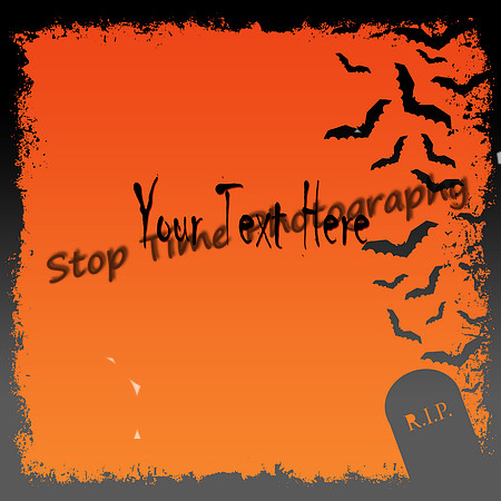 Bats-Tombstone-Template